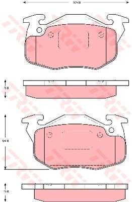 Kit de plaquettes de frein, frein à disque