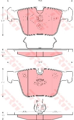 Kit de plaquettes de frein, frein à disque