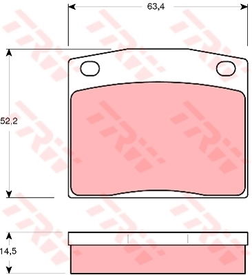 Kit de plaquettes de frein, frein à disque