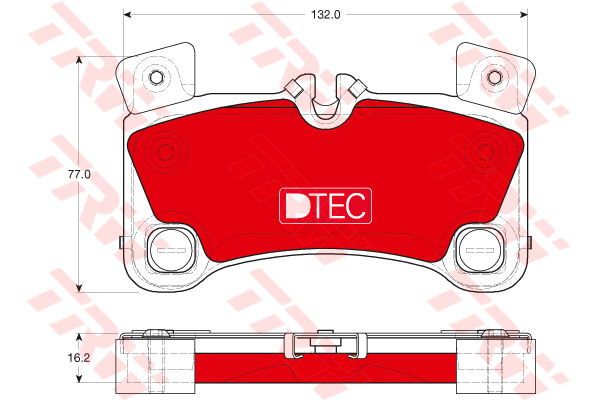 Kit de plaquettes de frein, frein à disque DTEC COTEC