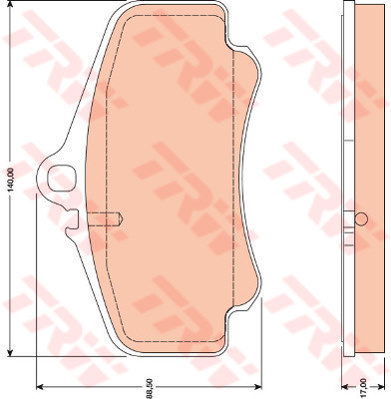 Kit de plaquettes de frein, frein à disque