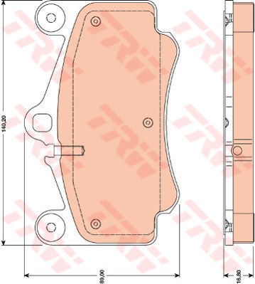 Kit de plaquettes de frein, frein à disque