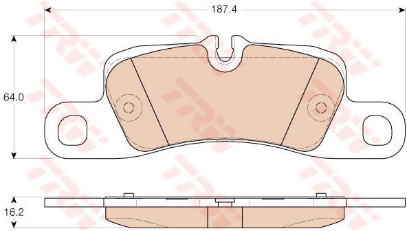 Kit de plaquettes de frein, frein à disque COTEC