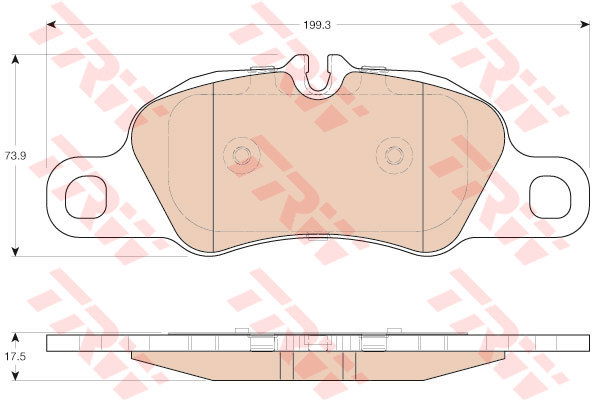 Kit de plaquettes de frein, frein à disque