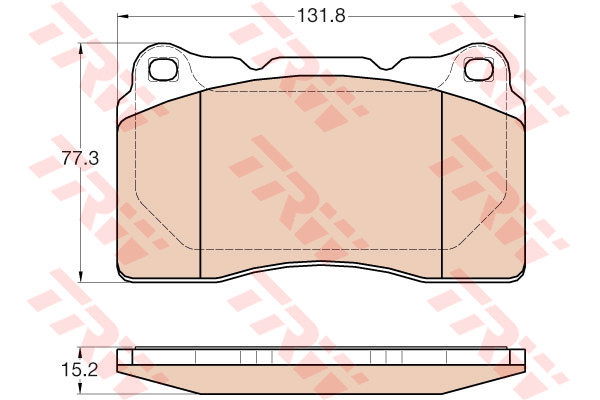 Kit de plaquettes de frein, frein à disque