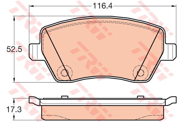 Kit de plaquettes de frein, frein à disque