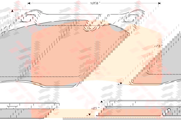 Kit de plaquettes de frein, frein à disque