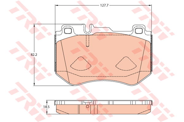 Kit de plaquettes de frein, frein à disque