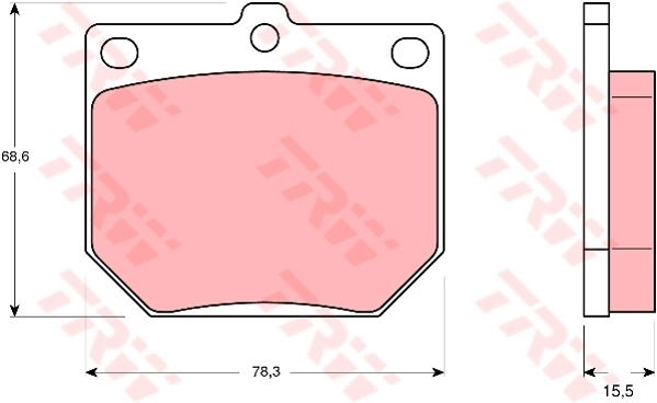 Kit de plaquettes de frein, frein à disque