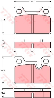 Kit de plaquettes de frein, frein à disque