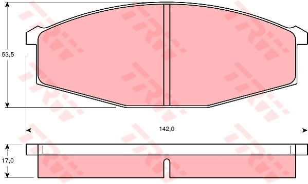 Kit de plaquettes de frein, frein à disque