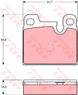 Kit de plaquettes de frein, frein à disque