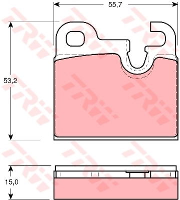 Kit de plaquettes de frein, frein à disque