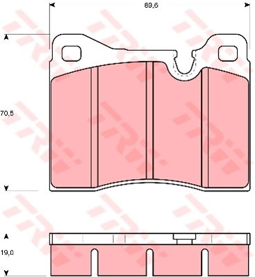 Kit de plaquettes de frein, frein à disque