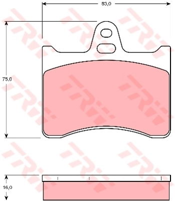 Kit de plaquettes de frein, frein à disque