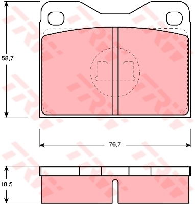 Kit de plaquettes de frein, frein à disque