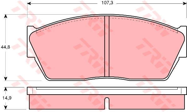 Kit de plaquettes de frein, frein à disque