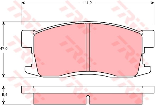 Kit de plaquettes de frein, frein à disque