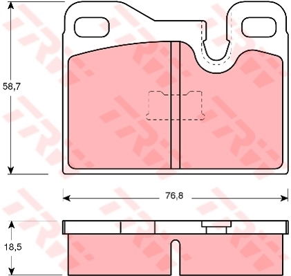 Kit de plaquettes de frein, frein à disque