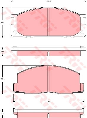 Kit de plaquettes de frein, frein à disque