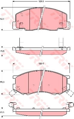 Kit de plaquettes de frein, frein à disque