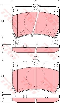 Kit de plaquettes de frein, frein à disque