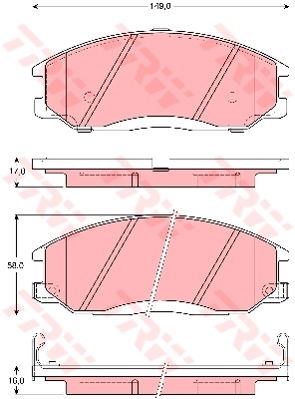 Kit de plaquettes de frein, frein à disque