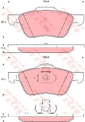 Kit de plaquettes de frein, frein à disque