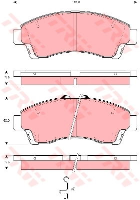 Kit de plaquettes de frein, frein à disque