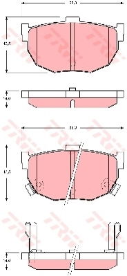 Kit de plaquettes de frein, frein à disque