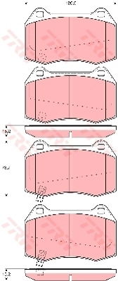 Kit de plaquettes de frein, frein à disque