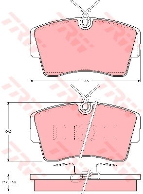 Kit de plaquettes de frein, frein à disque