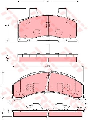 Kit de plaquettes de frein, frein à disque