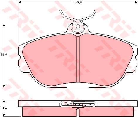 Kit de plaquettes de frein, frein à disque