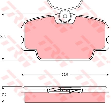 Kit de plaquettes de frein, frein à disque