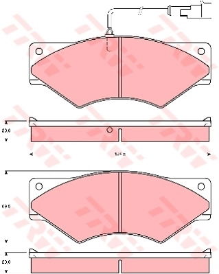 Kit de plaquettes de frein, frein à disque PROEQUIP