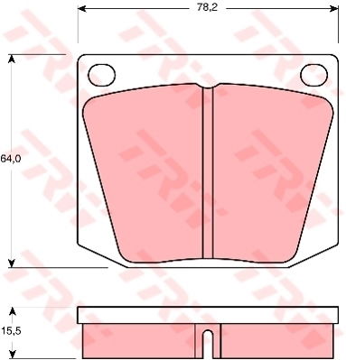 Kit de plaquettes de frein, frein à disque