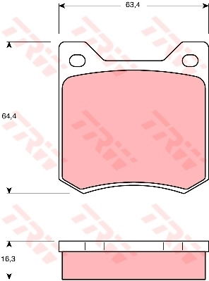 Kit de plaquettes de frein, frein à disque