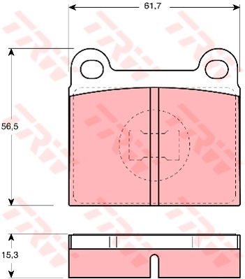 Kit de plaquettes de frein, frein à disque