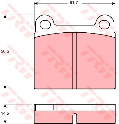 Kit de plaquettes de frein, frein à disque