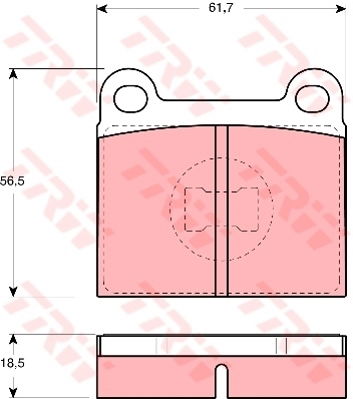 Kit de plaquettes de frein, frein à disque