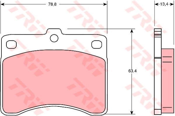 Kit de plaquettes de frein, frein à disque