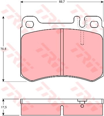 Kit de plaquettes de frein, frein à disque