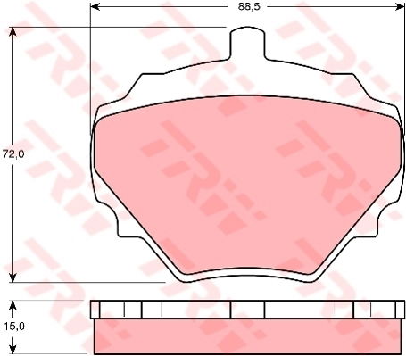 Kit de plaquettes de frein, frein à disque