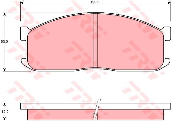 Kit de plaquettes de frein, frein à disque