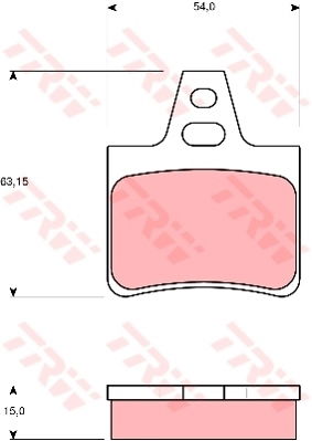 Kit de plaquettes de frein, frein à disque