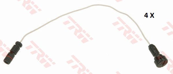 Contact d'avertissement, usure des plaquettes de frein