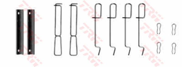 Kit d'accessoires, plaquette de frein à disque