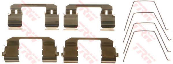 Kit d'accessoires, plaquette de frein à disque