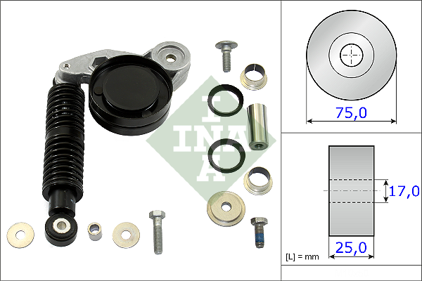 Kit de réparation, bras de serrage - courroie trapézoïdale